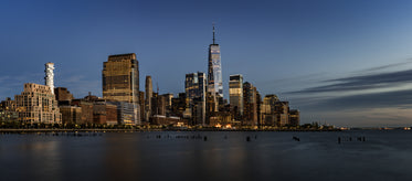 new york skyline from the water