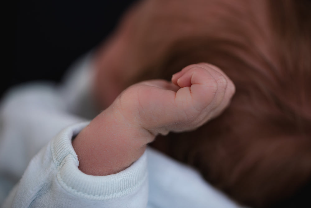 newborn baby hand