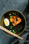 noodles with salmon and egg