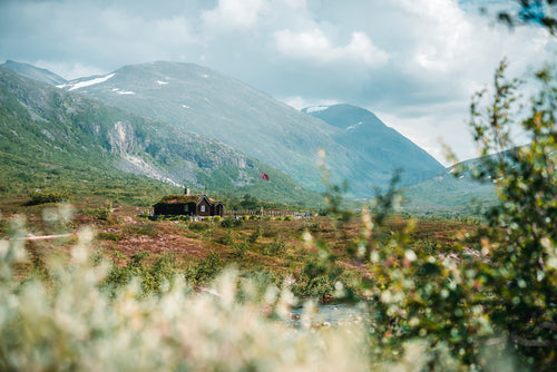 chalé nas montanhas norueguesas