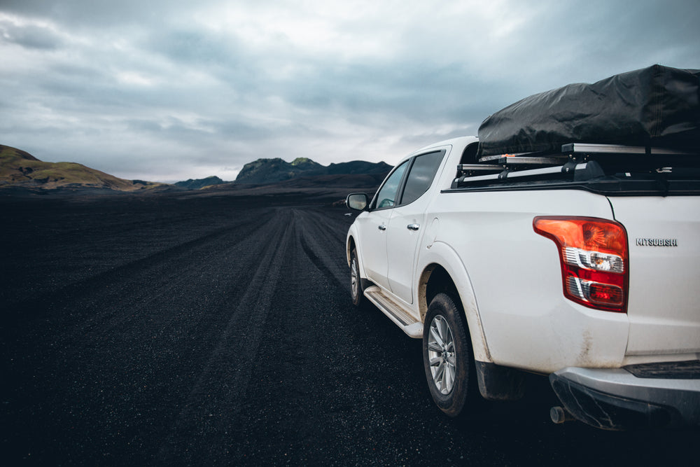 off roading on volcanic sand field