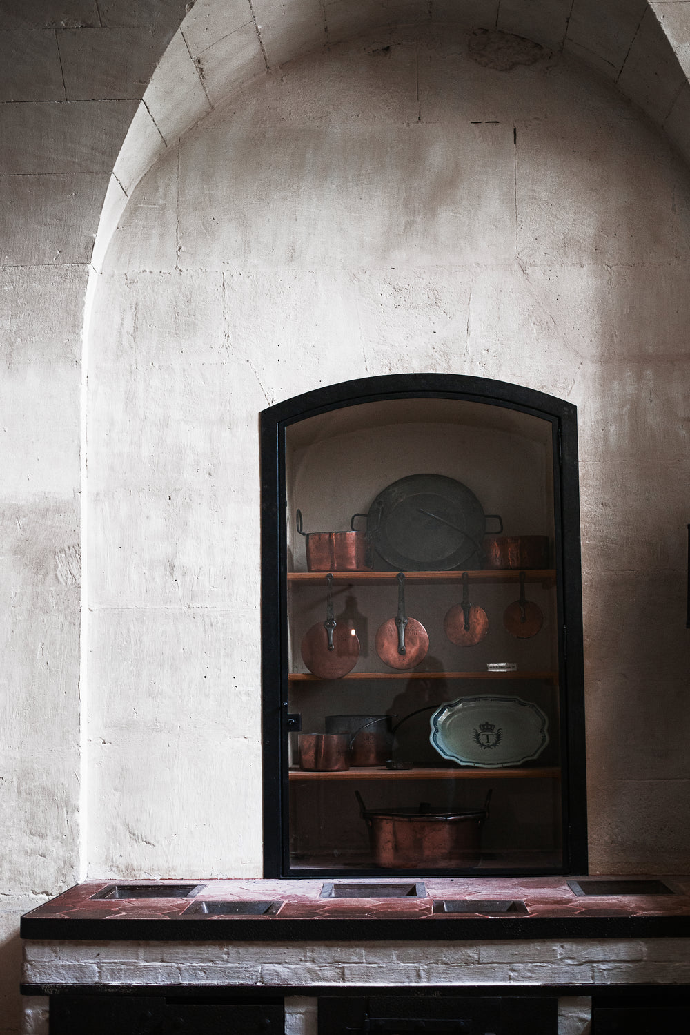 old kitchen shelves