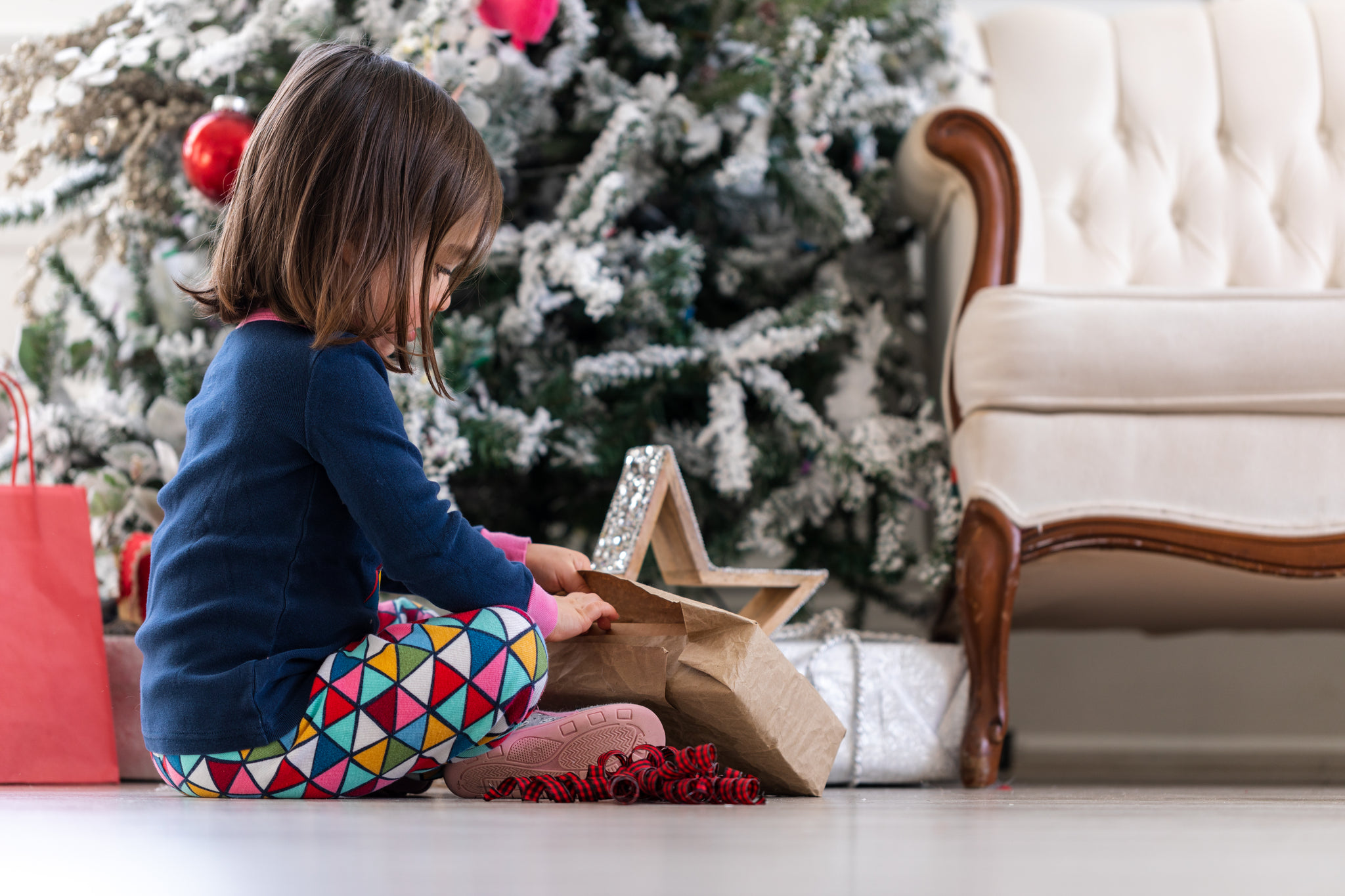 Opening Gifts Christmas