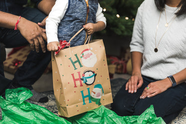 hora de abrir o presente de natal