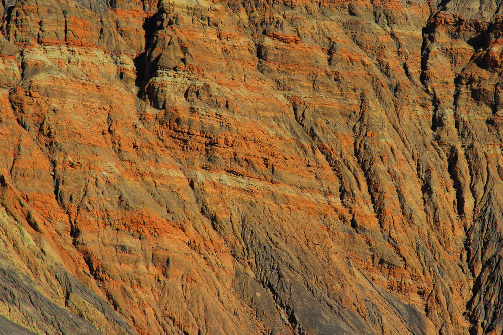 orange rockface