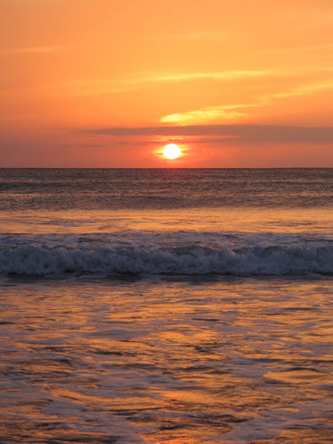 orange sea and sky