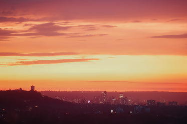 orange urban sunset