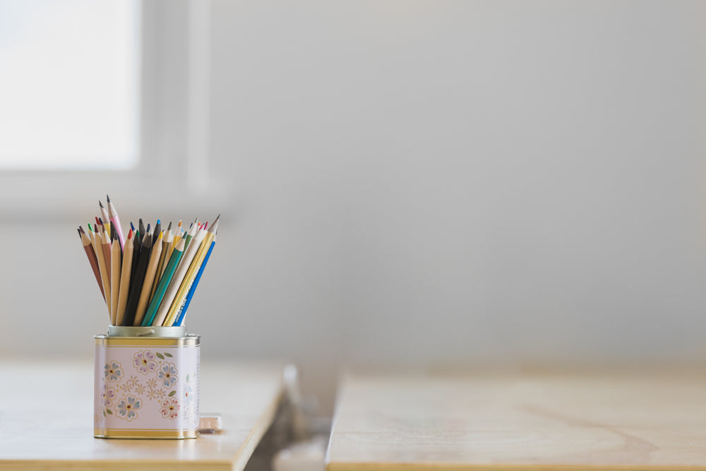 organized pencil holder