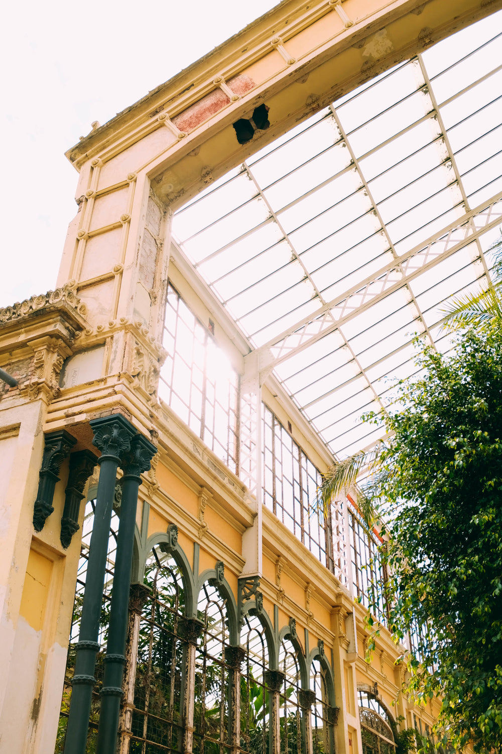 ornate metal and glass building