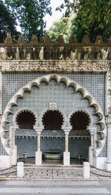 outdoor public bathhouse