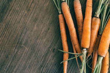 overhead view of carrots