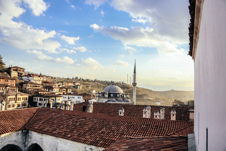 overlooking a town in turkey