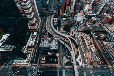 overpasses and traffic