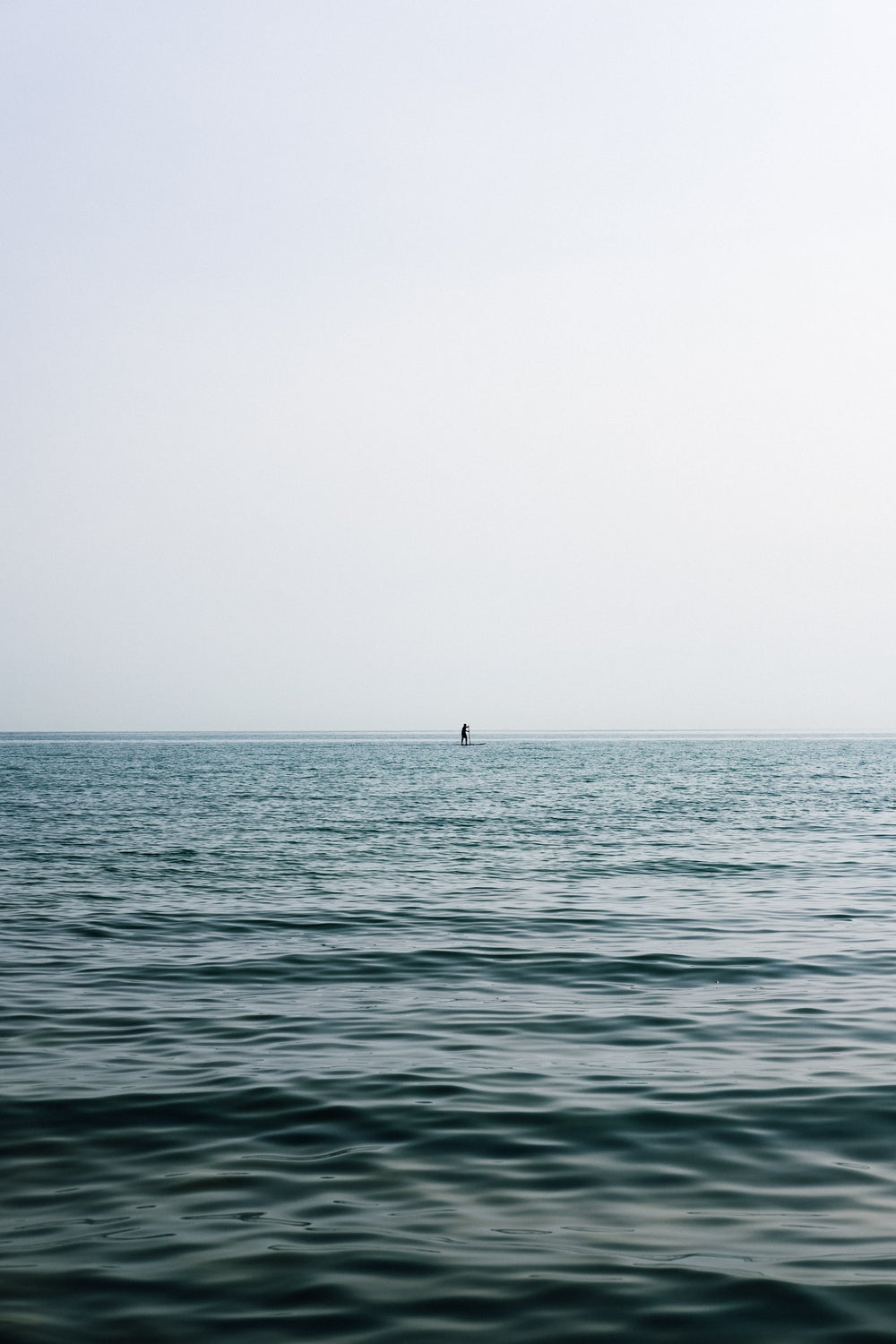 paddleboarder on a lake