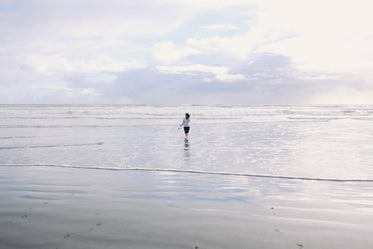 paddling on a cloudy day