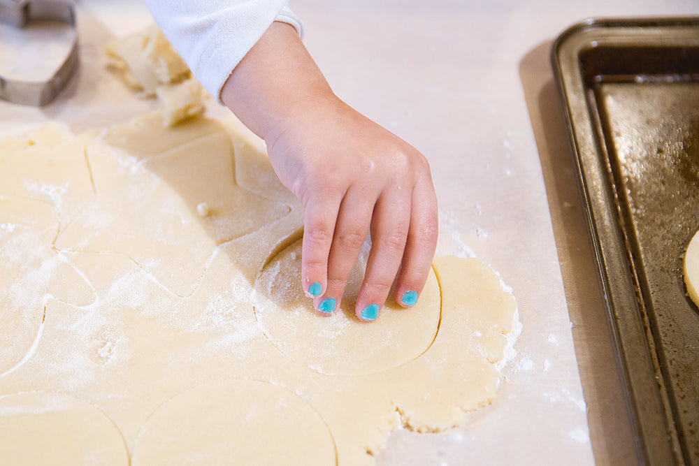 painted nails and baking