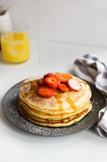 pancakes made better with syrup