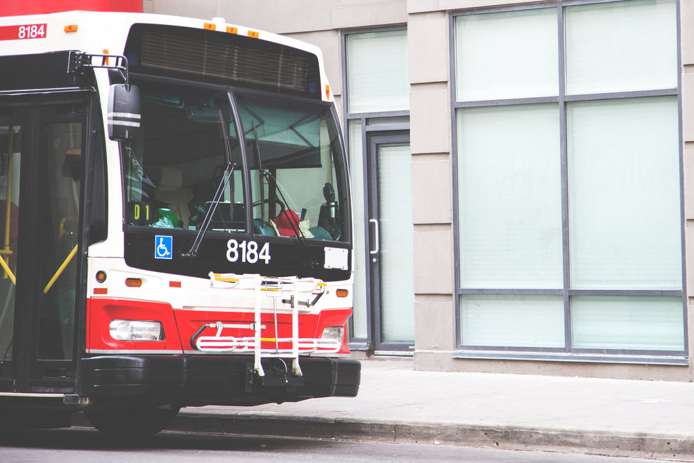 parked city bus