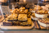 pastries on the wooden boards