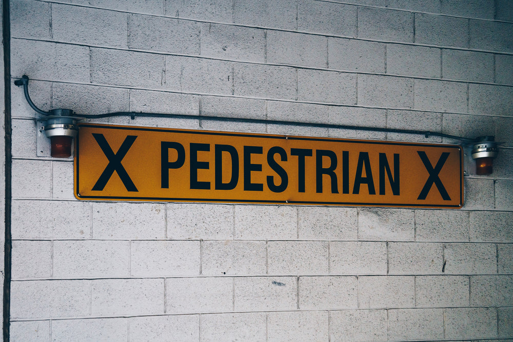 pedestrian crossing sign