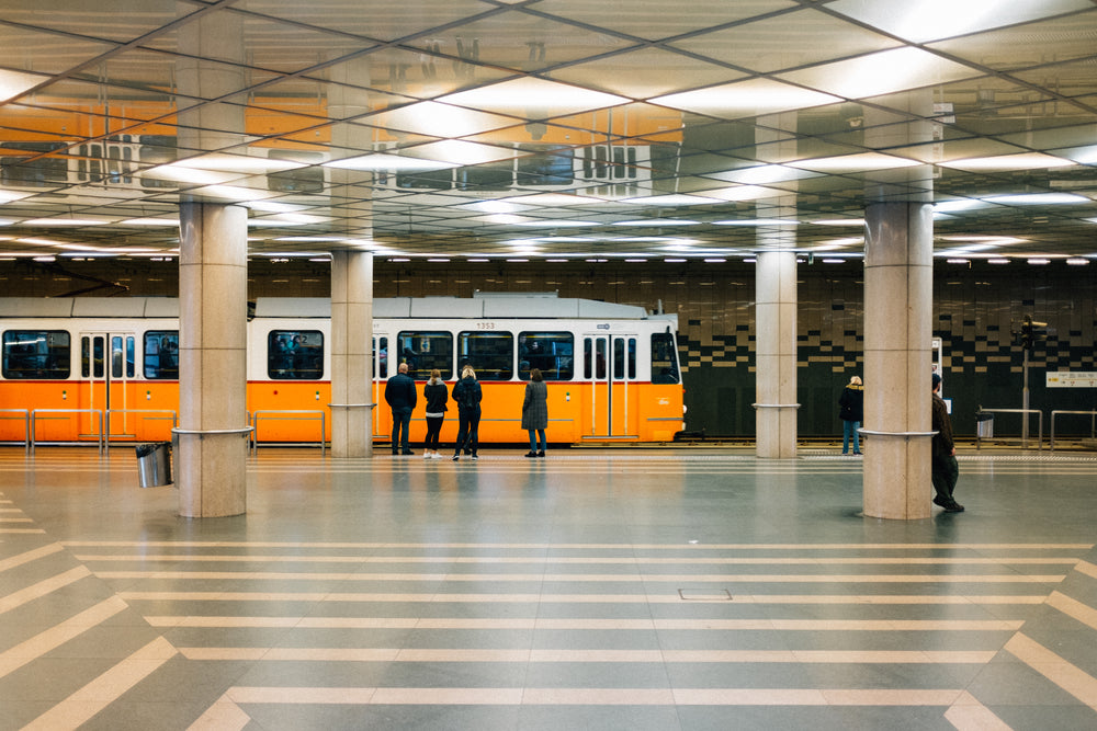 people waiting for the subway