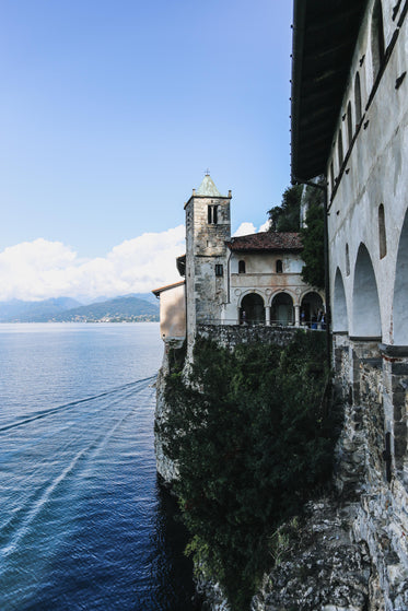 perched on the cliffs edge