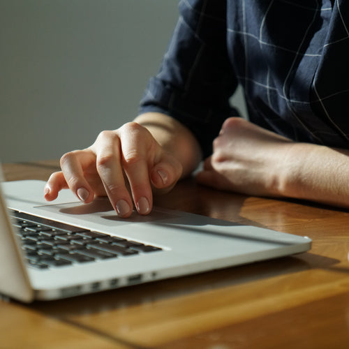 Person Using Laptop