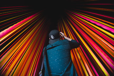 photographer in pink art