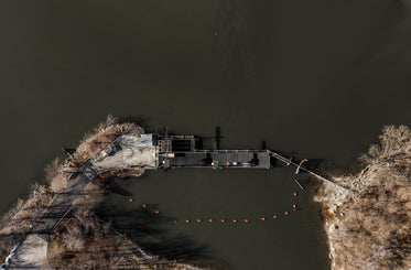 pier on dark water