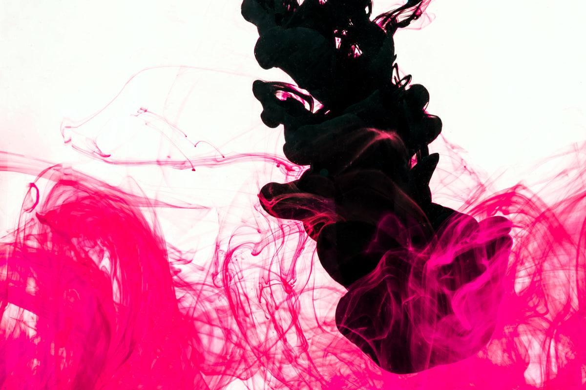 High Res Pink And Black Ink Drop Picture — Free Images
