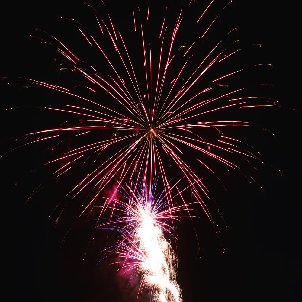 pink and purple fireworks