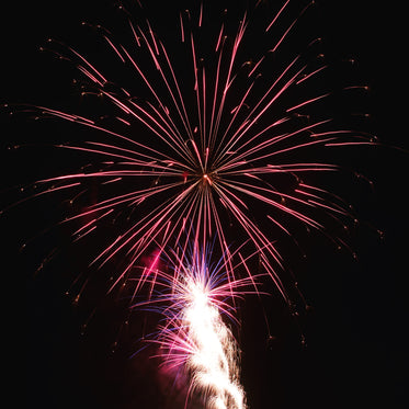 pink and purple fireworks