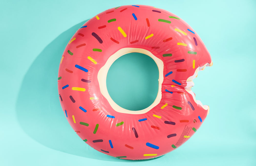 pink donut pool float