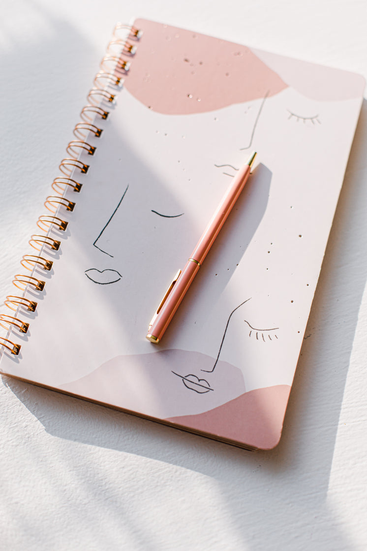 Pink Notebook And Pink Pen