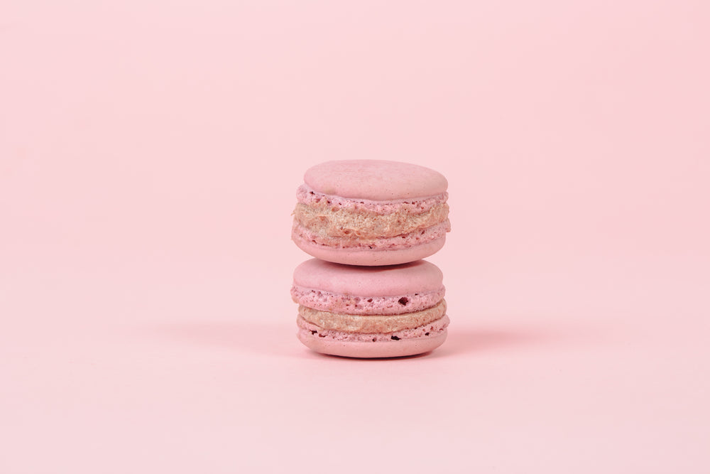 pink on pink macaron tower