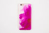 pink painted iphone 6 plus case