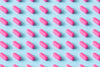 pink pill pattern on a baby blue surface