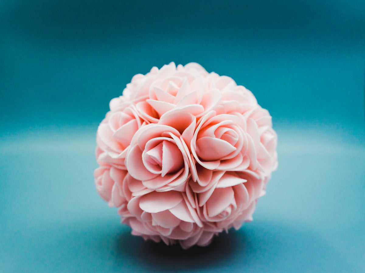 pink rose flower ball