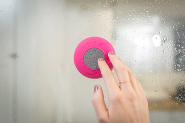 pink shower speaker
