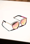 pink sunglasses on white