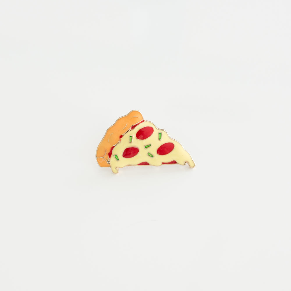 pizza hard enamel lapel pin