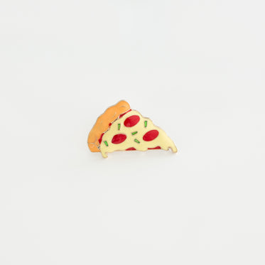 pizza hard enamel lapel pin