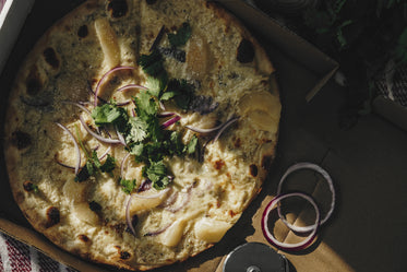 Free Pizza With Herbs In Box Image: Stunning Photography