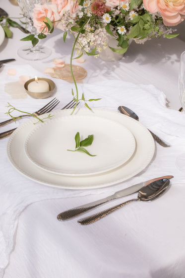 place setting at a decorated table