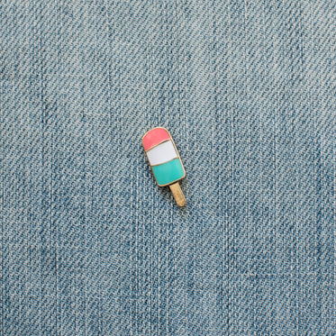 popsicle enamel pin denim