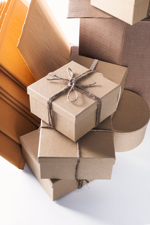 portrait of boxes and packages