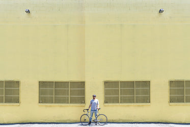 portrait of urban cyclist