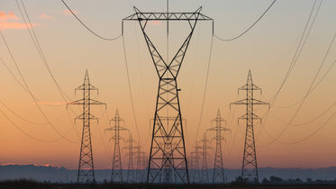 Free Powerlines At Sunset Image: Stunning Photography