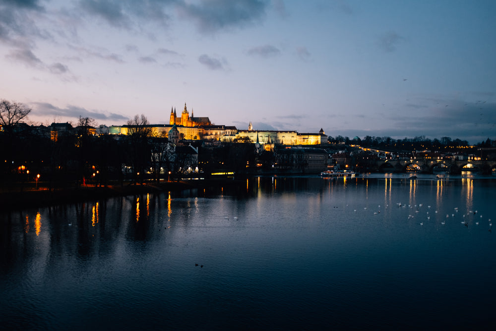 prague from the vltava river