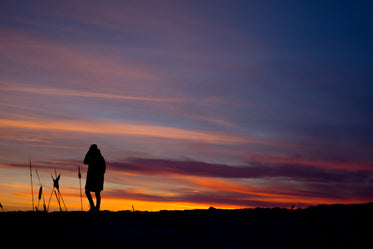 prairie sunset silhouette